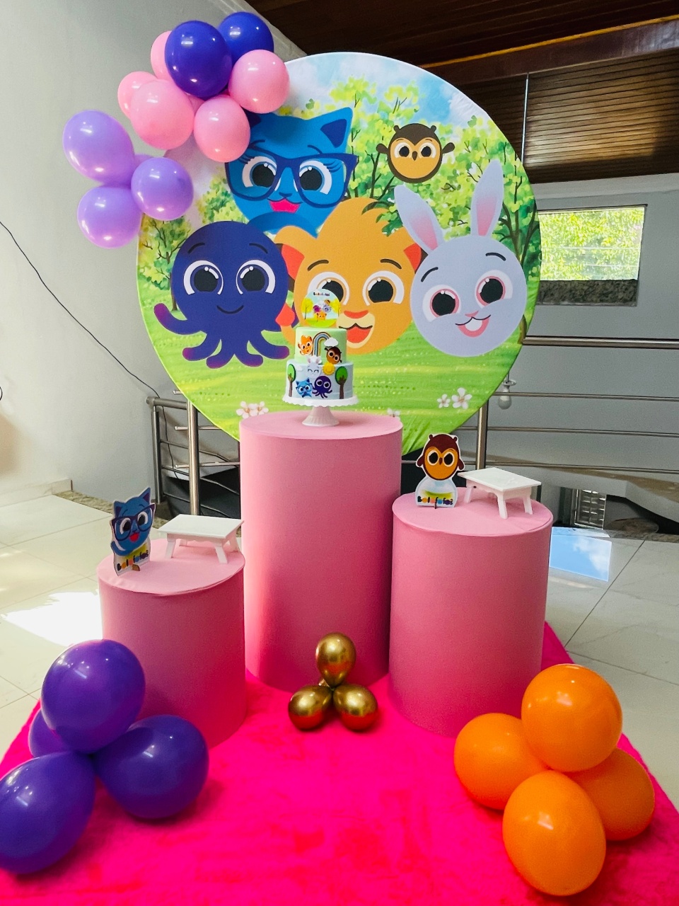 Pegue E Monte Kit P Bolofofos Em Tons de Rosa - Pallacius Festas