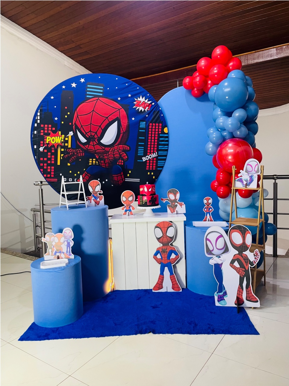 Homem Aranha Baby Noite - Kit Gg - Pegue E Monte - Pallacius Festas