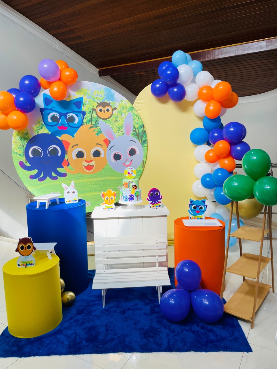 Pegue E Monte Kit G2 Bolofofos Em Tons de Azul  - Pallacius Festas