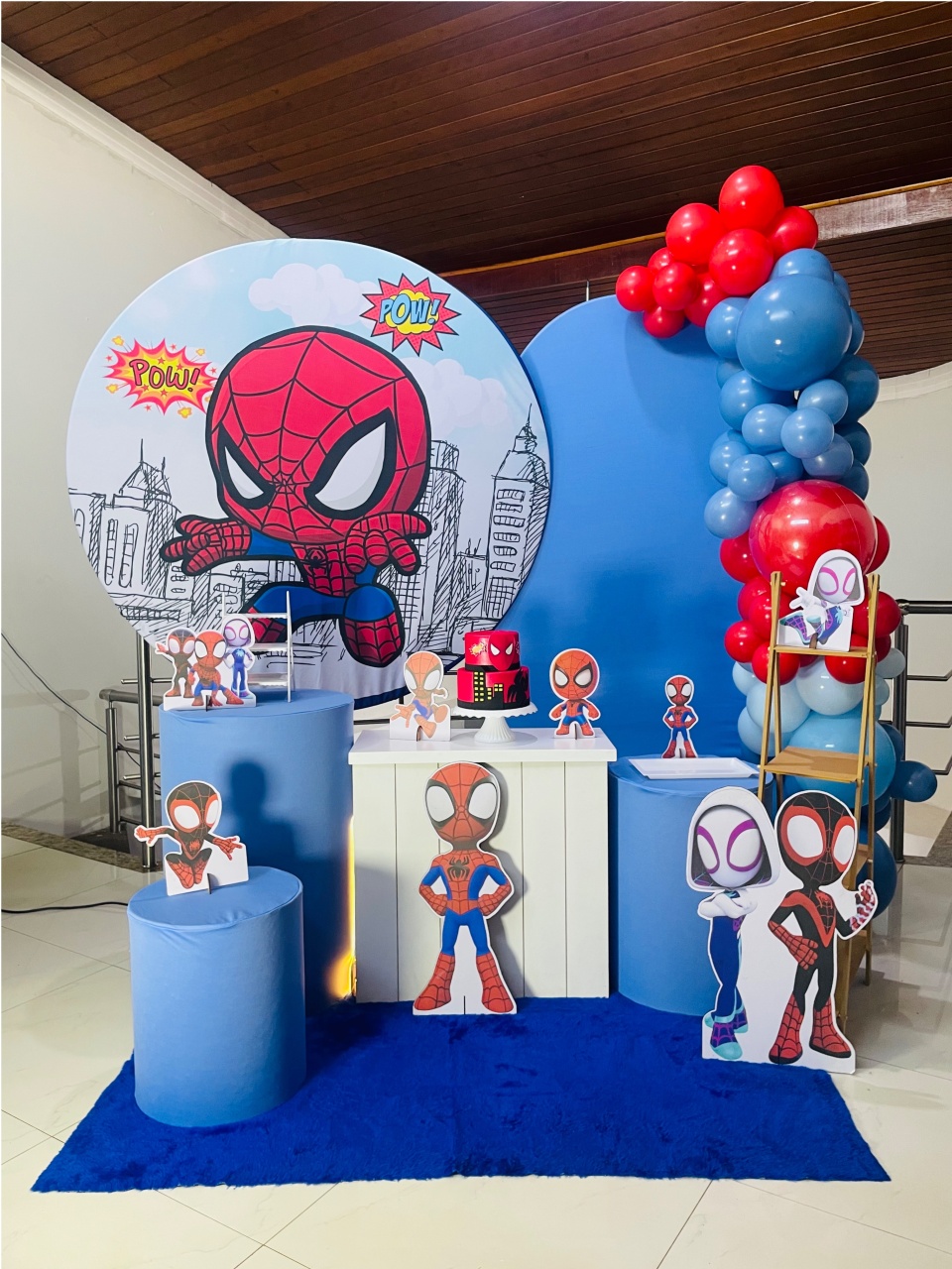 Homem Aranha Baby Dia - Kit Gg - Pegue E Monte - Pallacius Festas