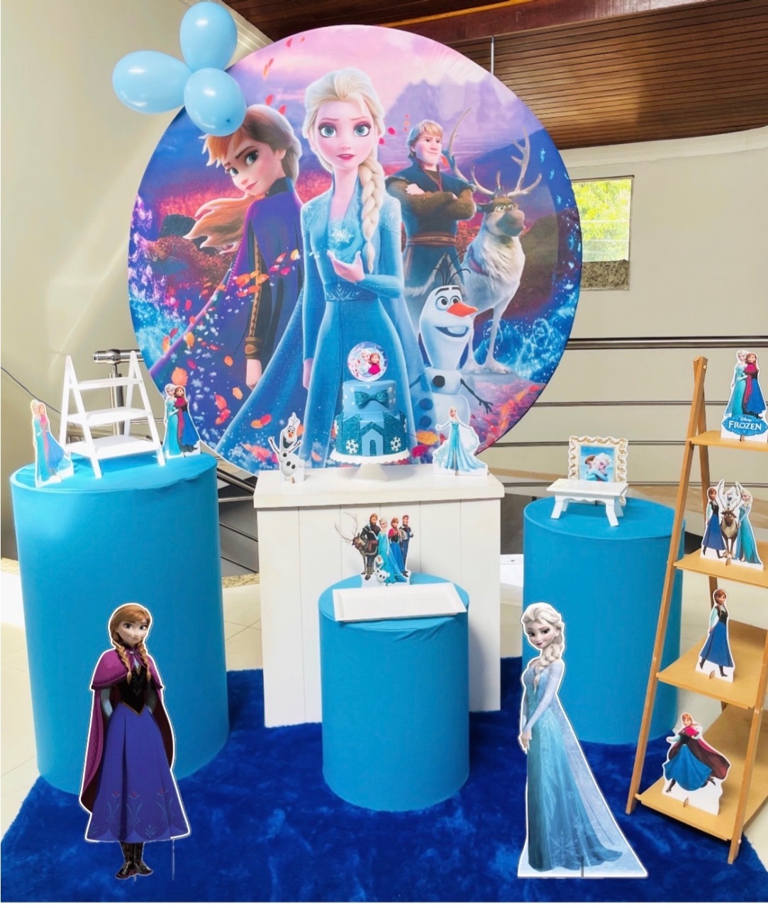 Frozen - Kit M1 Com Escadinha - Pegue E Monte - Pallacius Festas