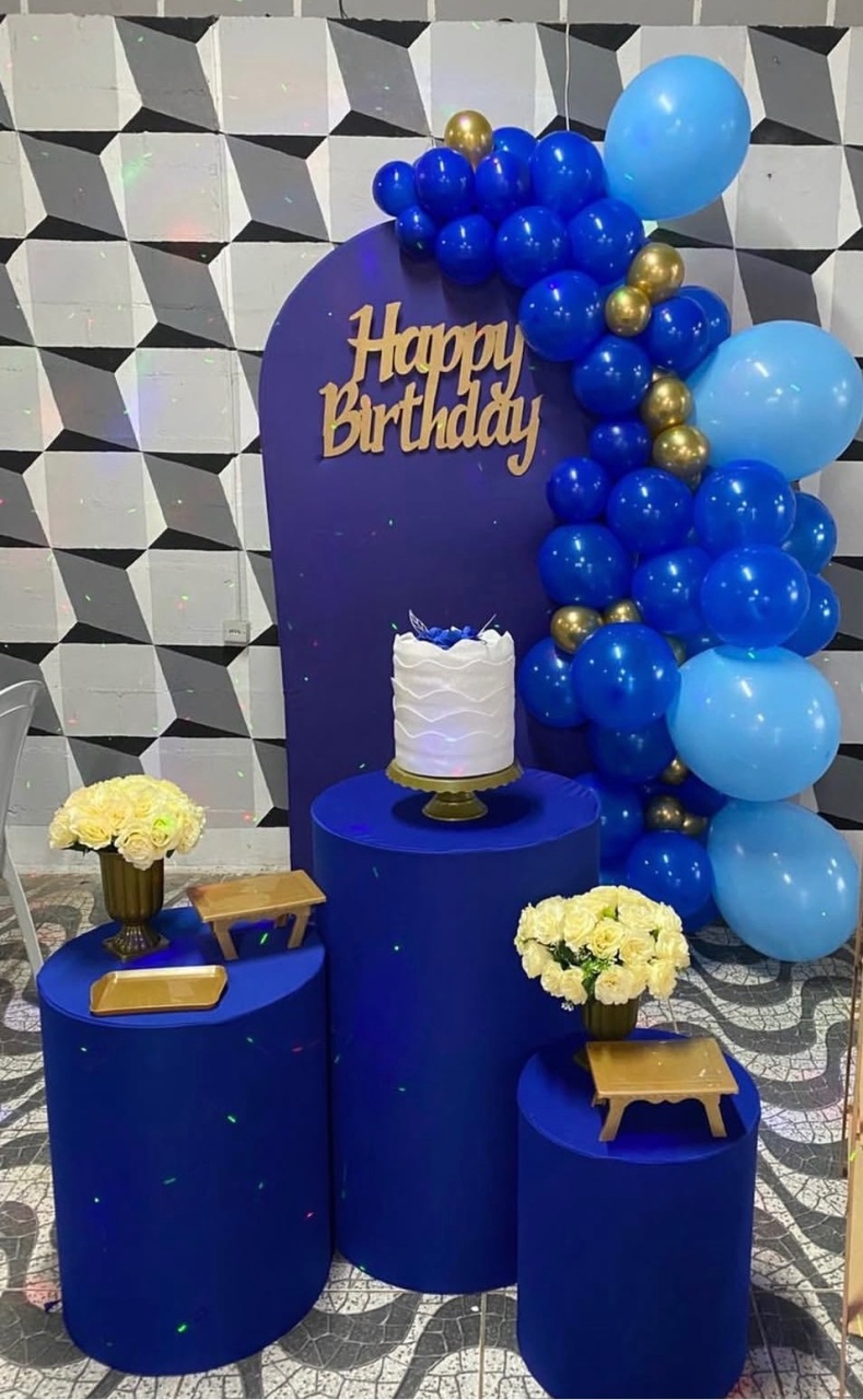 Kit P Happy Birthday Azul  - Pallacius Festas