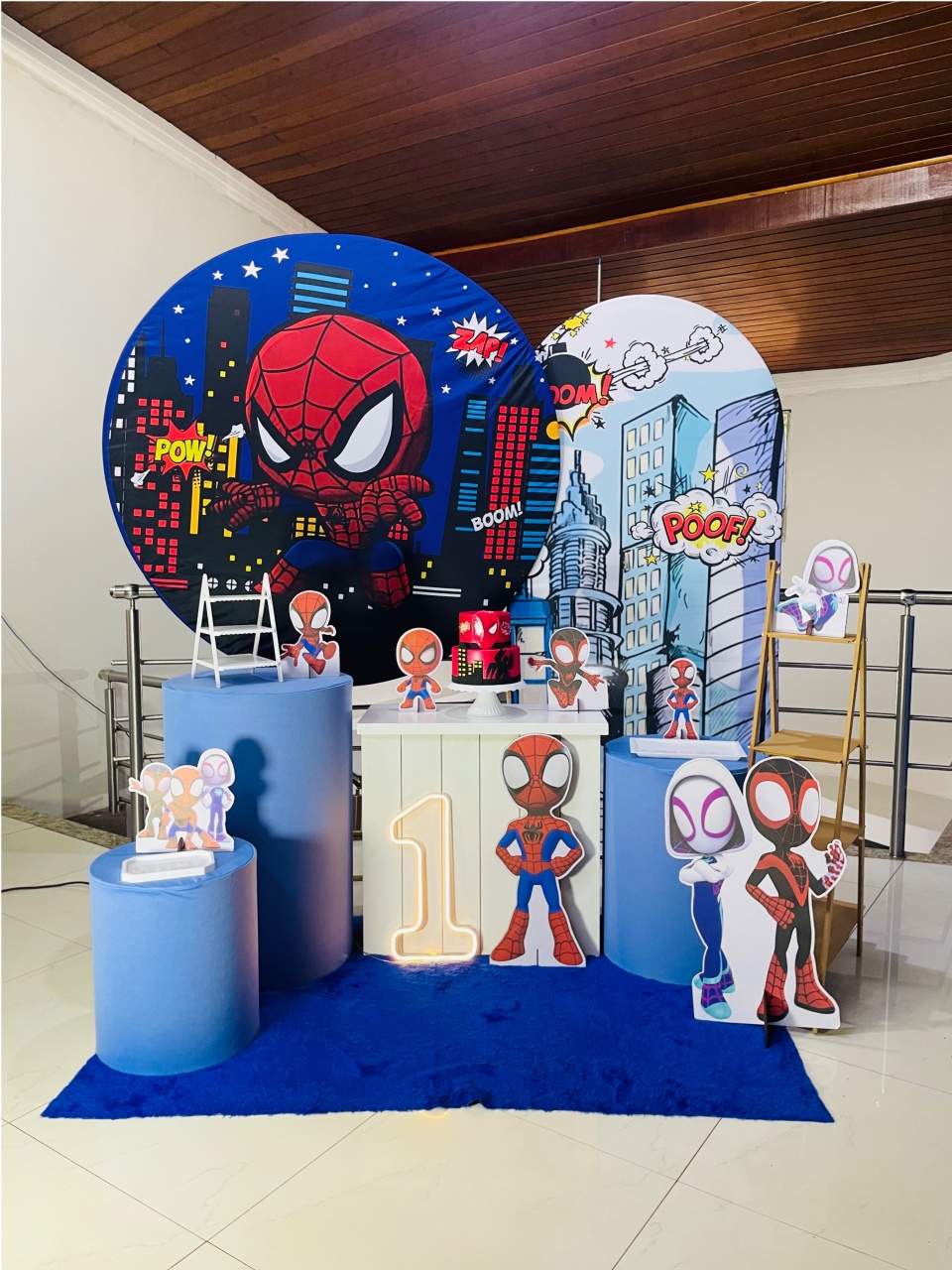 Homem Aranha Baby Noite Dupla Estampa - Kit G1 - Pegue E Monte - Pallacius Festas