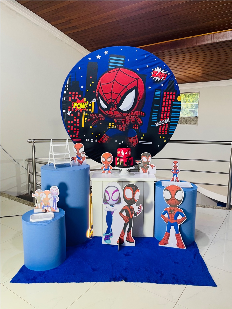 Homem Aranha Baby Noite - Kit M - Pegue E Monte - Pallacius Festas