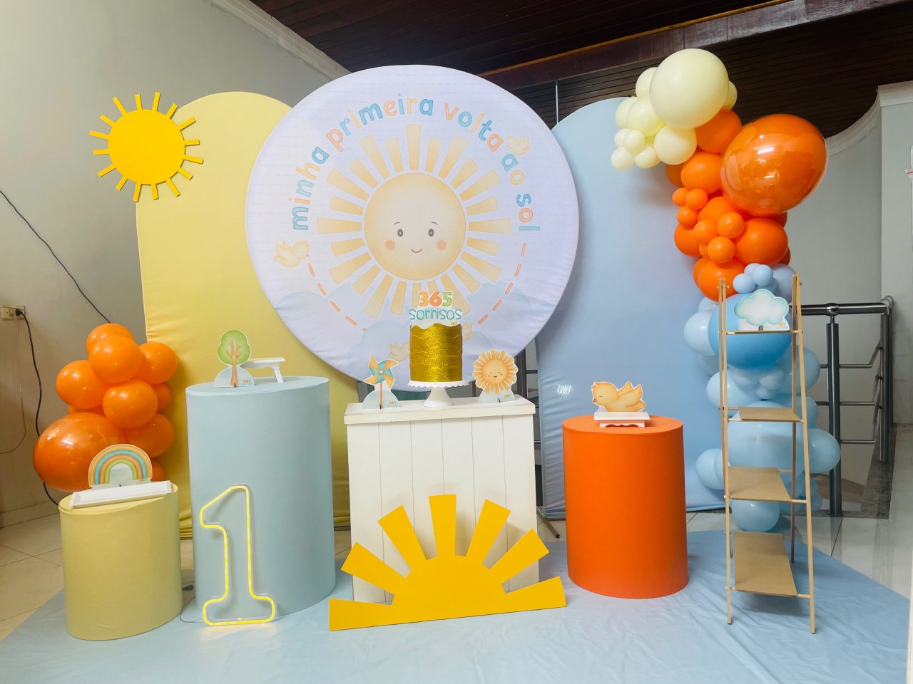 Pegue E Monte Kit Triplo P Primeira Volta Ao Sol - Pallacius Festas