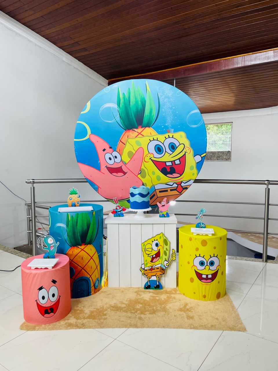 Bob Esponja Kit M - Pegue E Monte  - Pallacius Festas