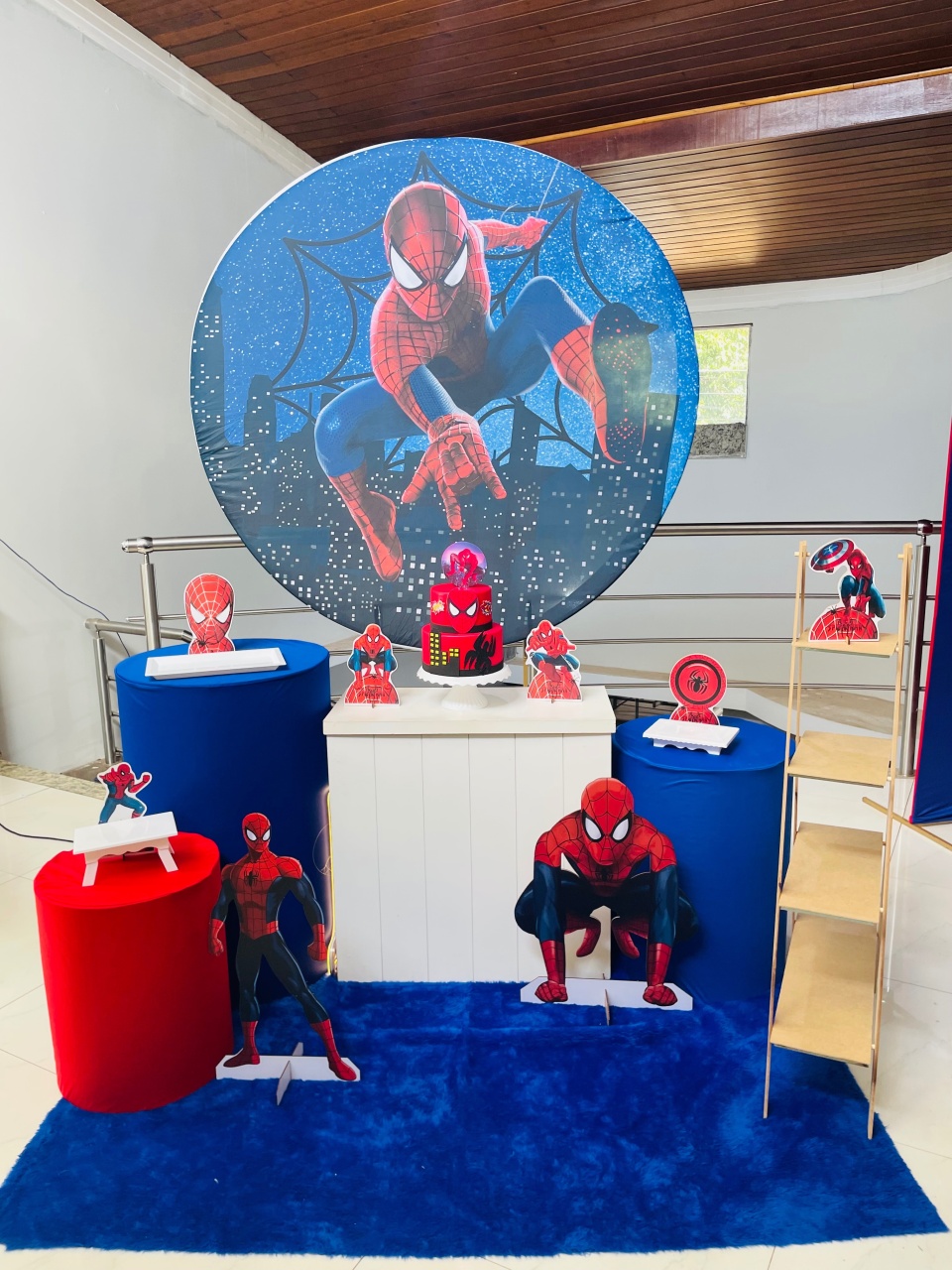 Kit M1 Homem Aranha Com Escadinha - Pallacius Festas