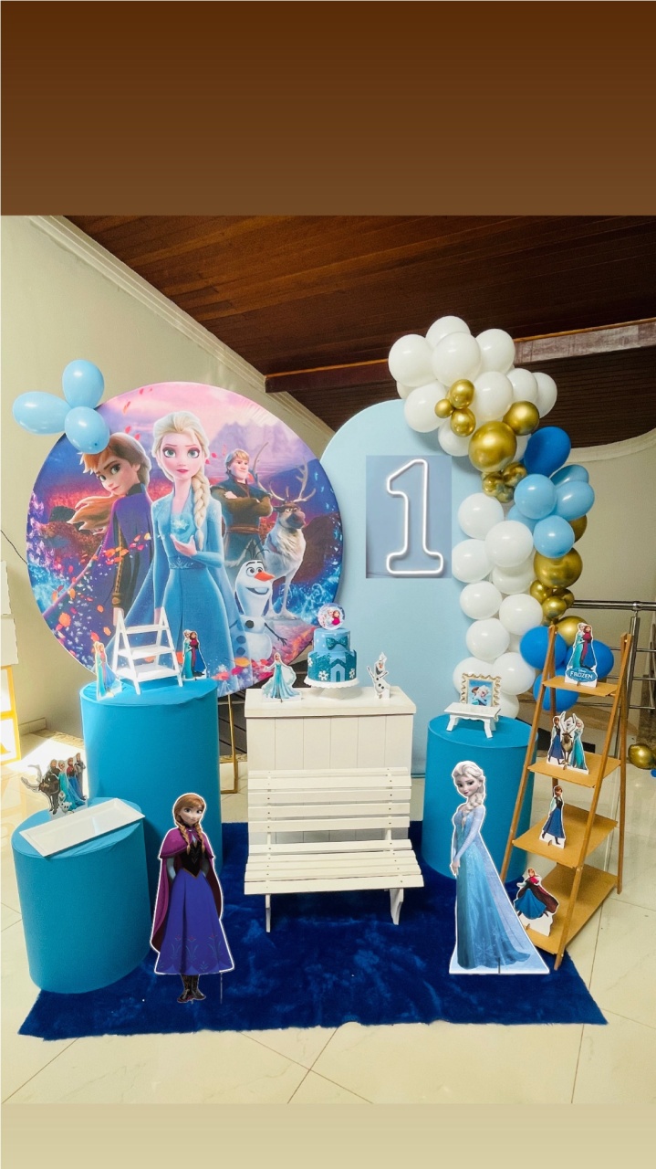 Frozen - Kit G1 - Pegue E Monte Com Led - Pallacius Festas