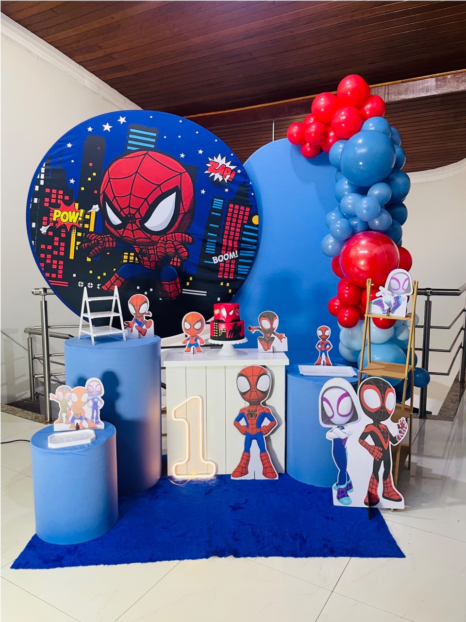 Homem Aranha Baby Noite - Kit G1 - Pegue E Monte - Pallacius Festas