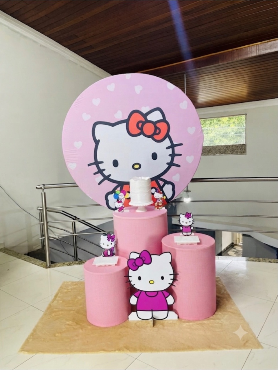 Hello Kitty Rostinho Op 2 - Kit P - Pegue E Monte - Pallacius Festas