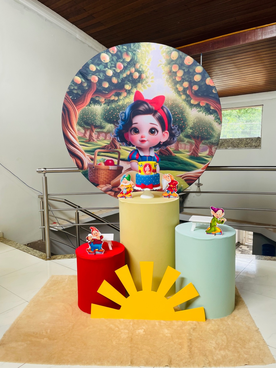 Pegue E Monte Kit P Branca de Neve Baby (Tons Pastéis) - Pallacius Festas