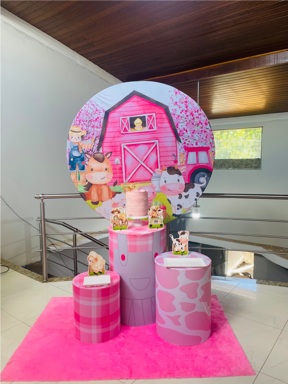 Fazendinha Rosa 2 - Kit P - Pegue E Monte - Pallacius Festas