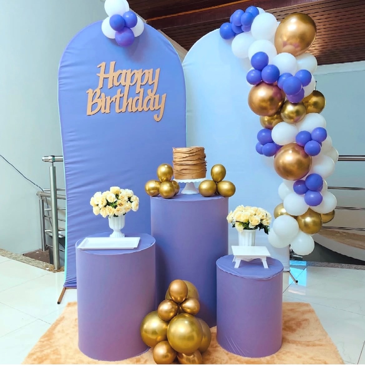  Kit Mm Happy Birthday Lilas  - Pallacius Festas
