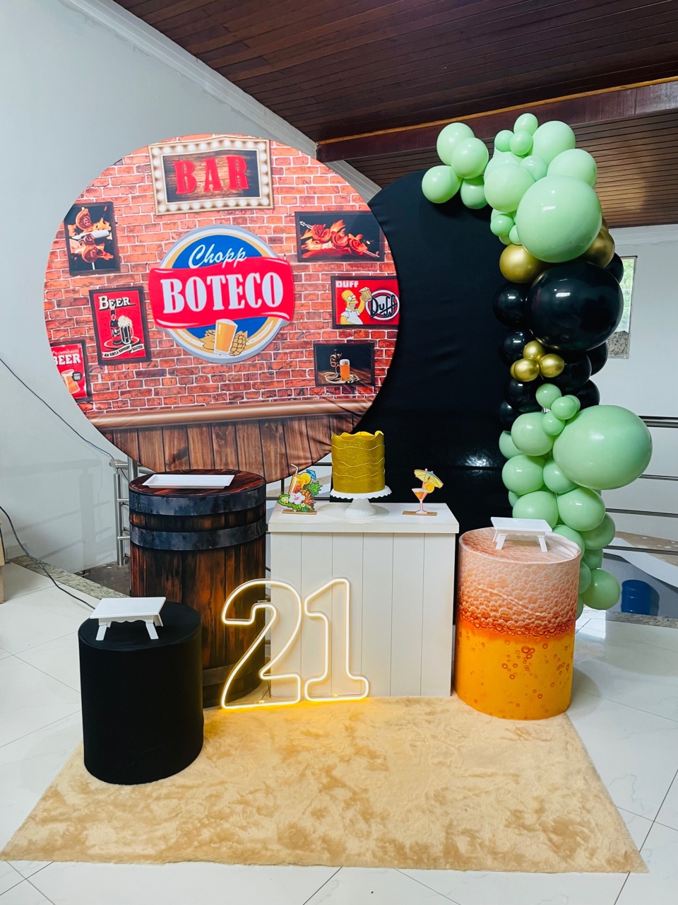 Pegue E Monte Kit G2 Boteco Com Led  - Pallacius Festas