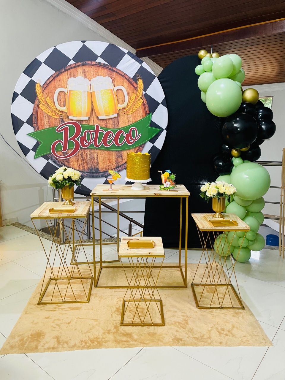 Pegue E Monte Kit G Boteco E Cerveja Treliça G2  - Pallacius Festas