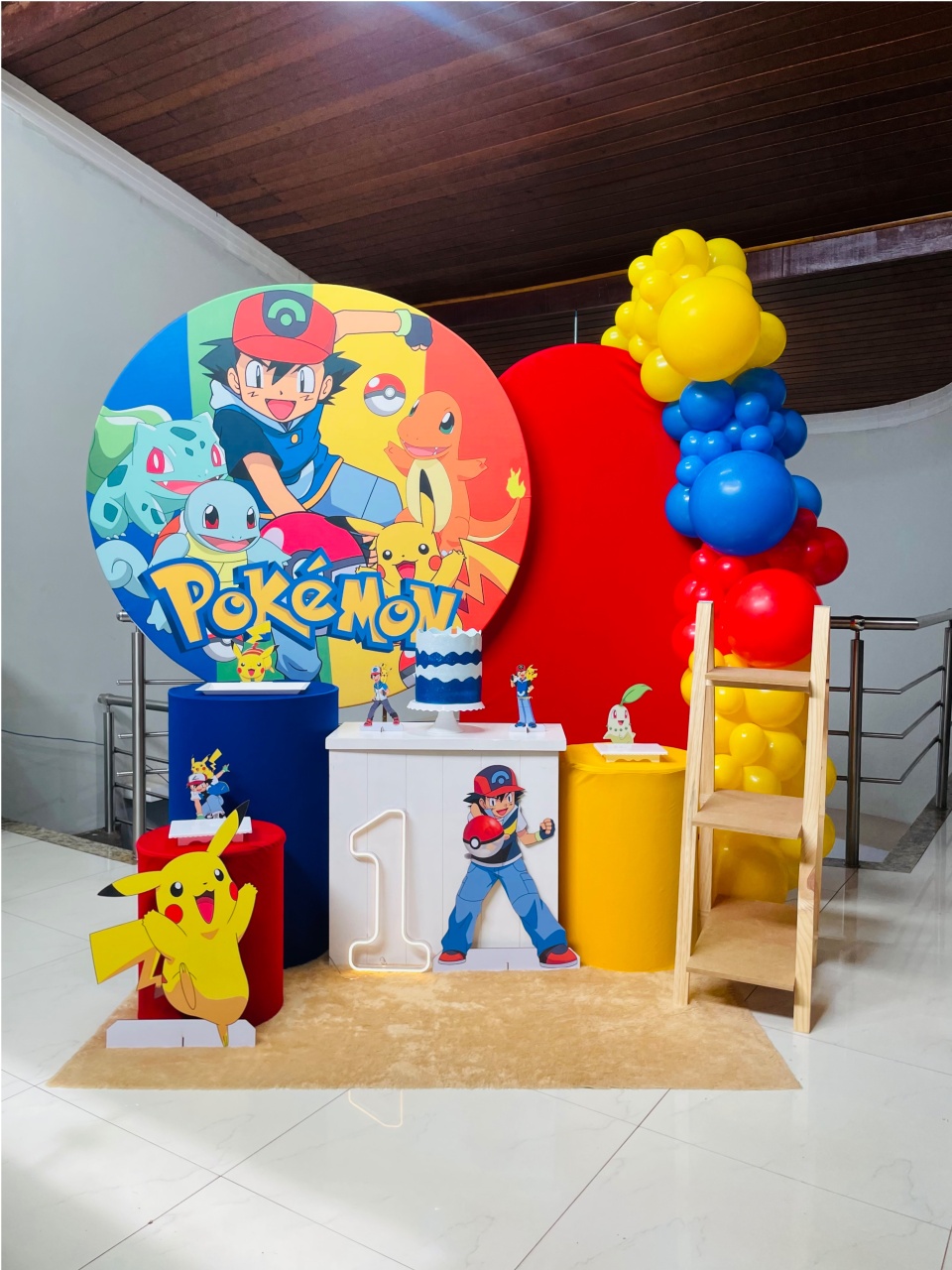 Pokémon - Kit G1 Com Led - Pegue E Monte - Pallacius Festas