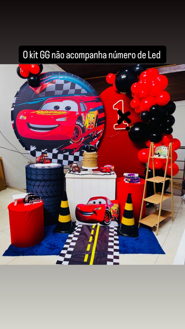 Pegue E Monte Kit Gg Carros Relâmpago Mcqueen - Pallacius Festas