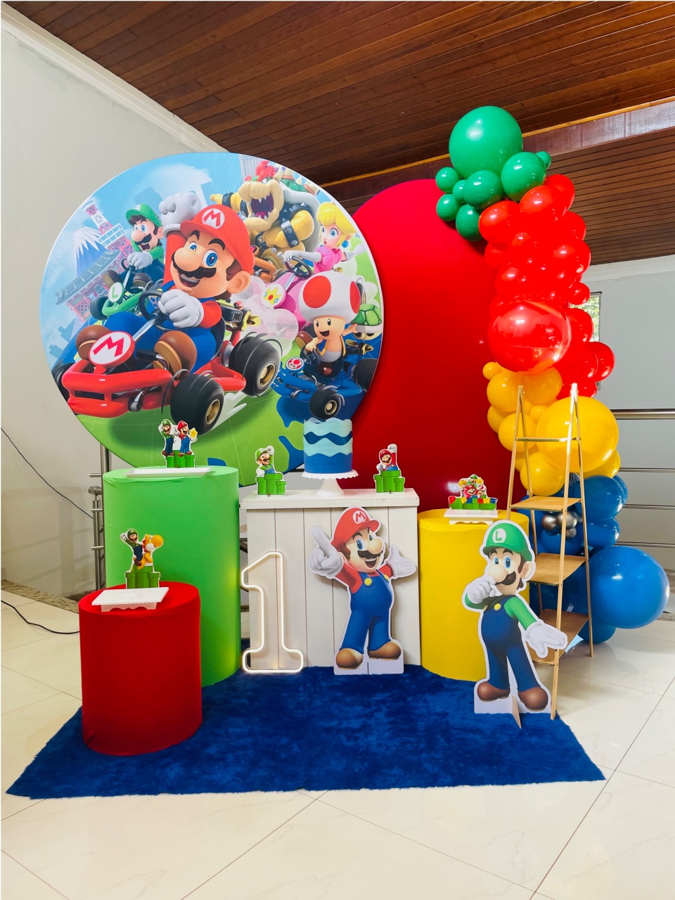 Mario Kart - Kit G1 Com Led - Pegue E Monte - Pallacius Festas