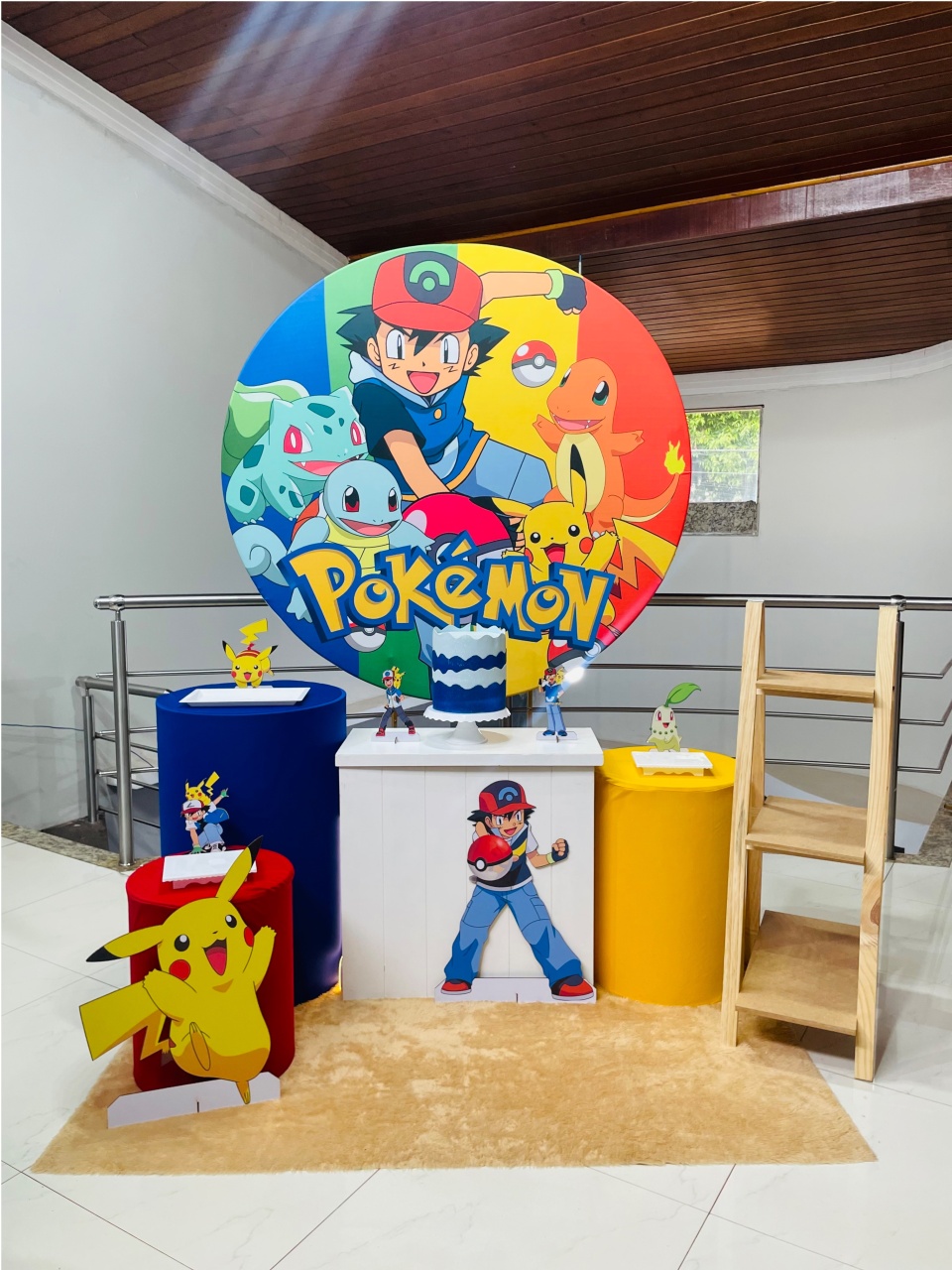 Pokémon - Kit M1 Com Escadinha - Pegue E Monte - Pallacius Festas