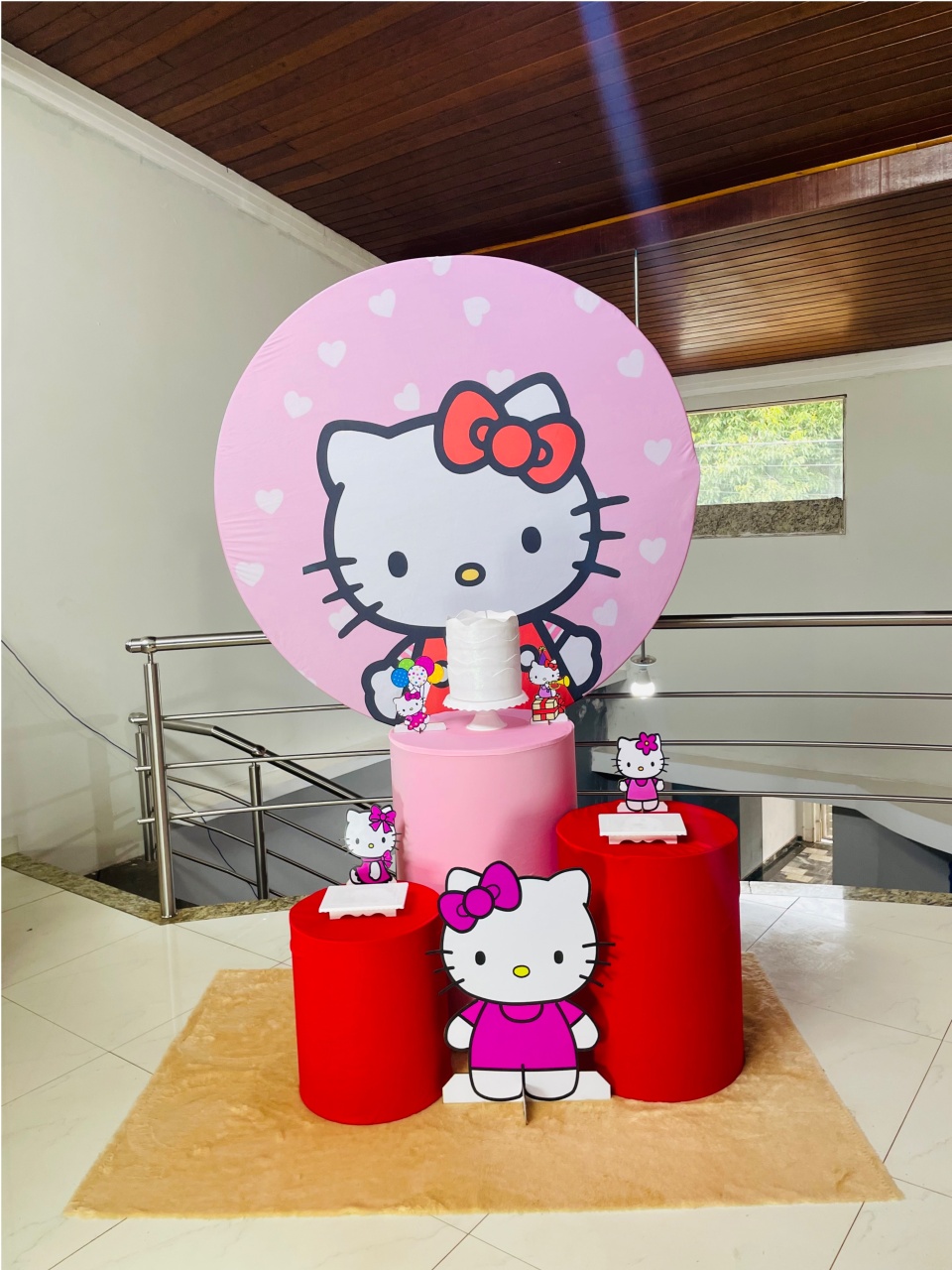 Hello Kitty Rostinho - Kit P - Pegue E Monte - Pallacius Festas
