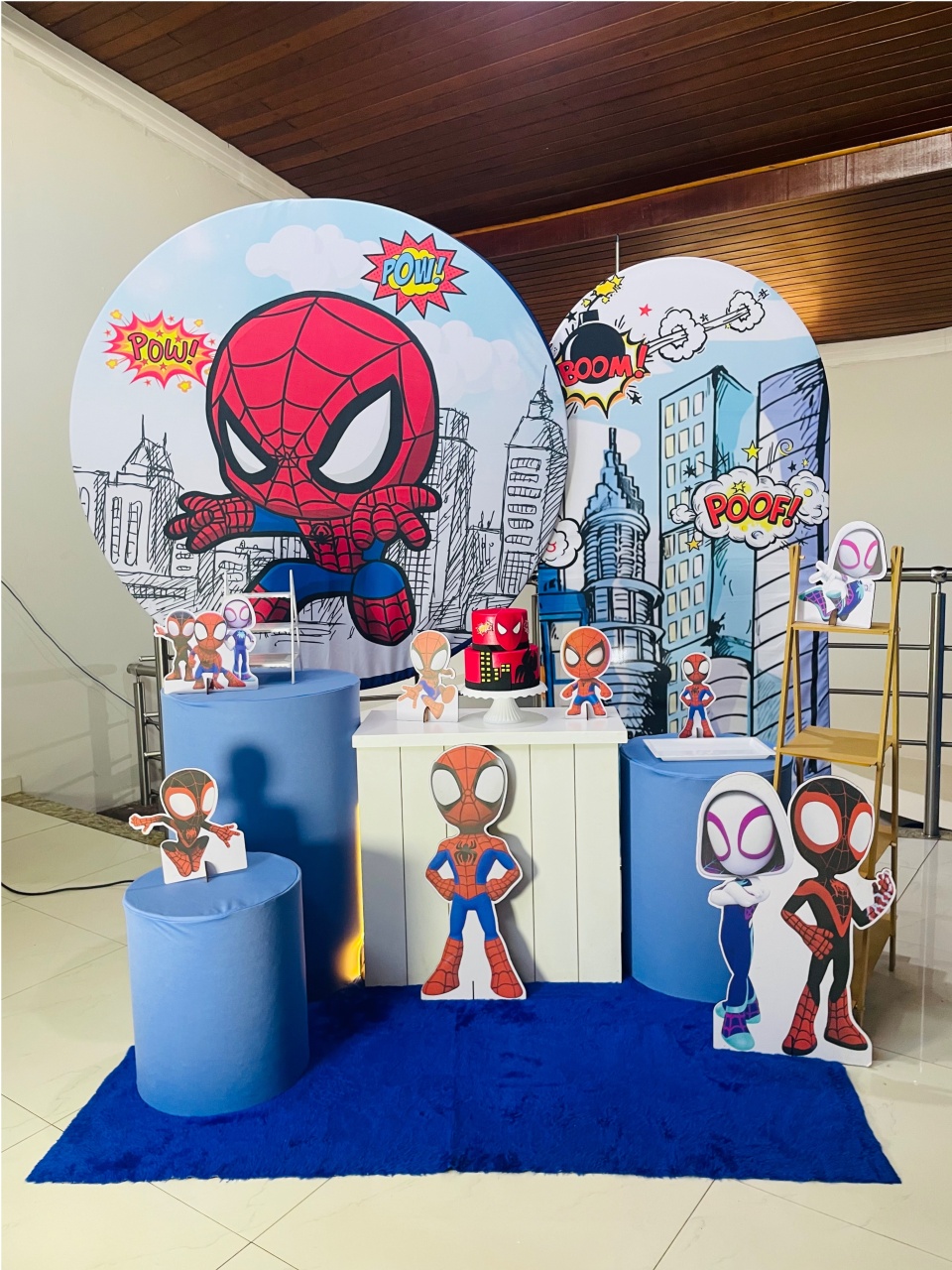 Homem Aranha Baby Dia (Dupla Estampa) - Kit Gg - Pegue E Monte - Pallacius Festas