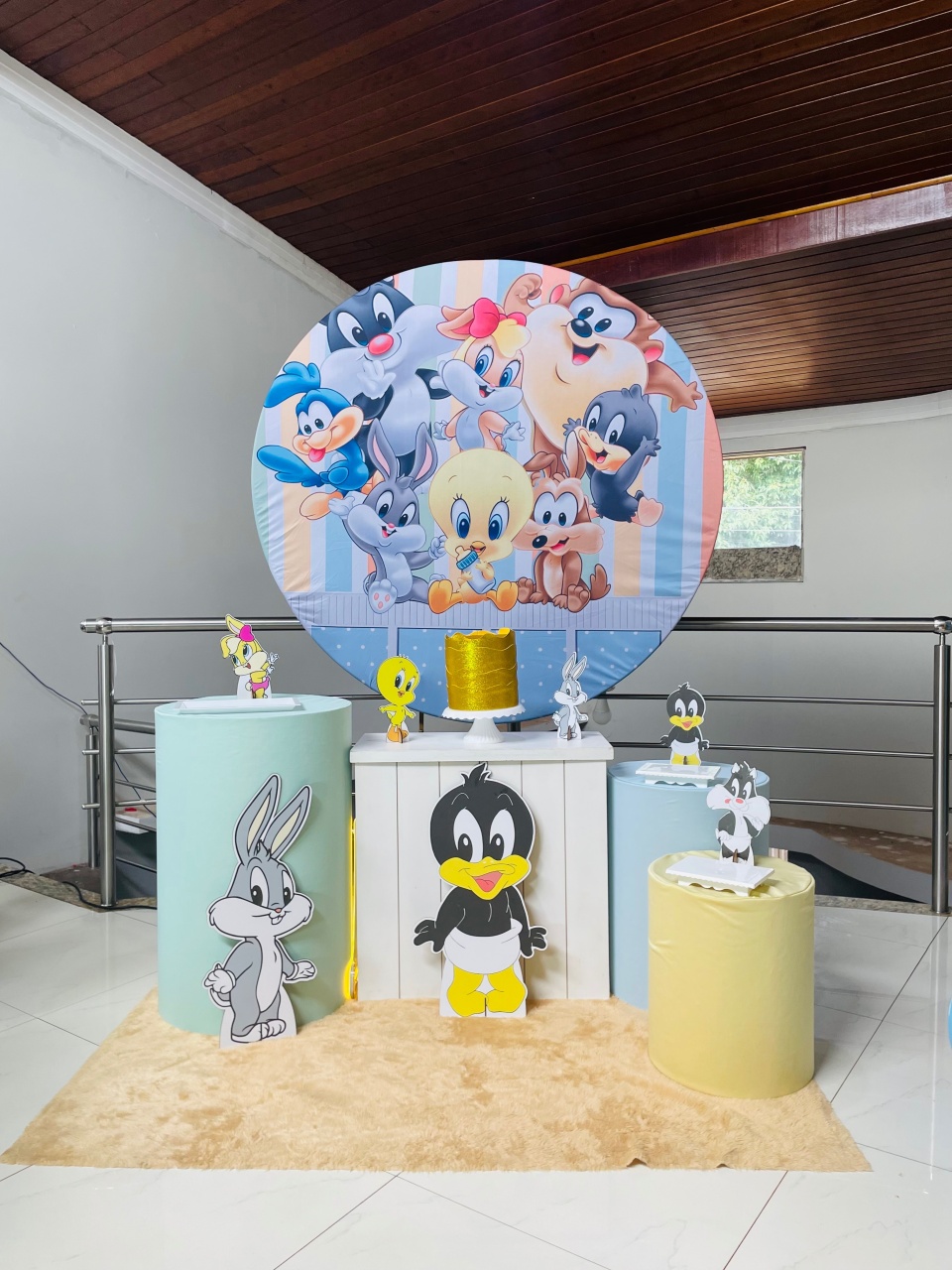 Pegue E Monte Kit M Baby Loone Tunes Azul  - Pallacius Festas