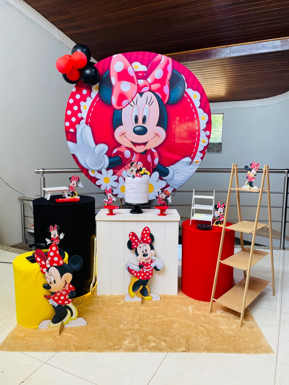 Minnie Vermelha  - Kit M1 - Pegue E Monte  - Pallacius Festas
