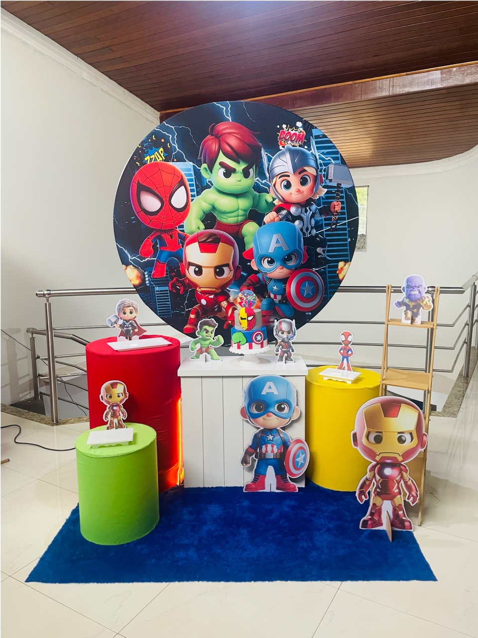 Heróis Baby - Kit M1 - Com Escadinha - Pegue E Monte - Pallacius Festas