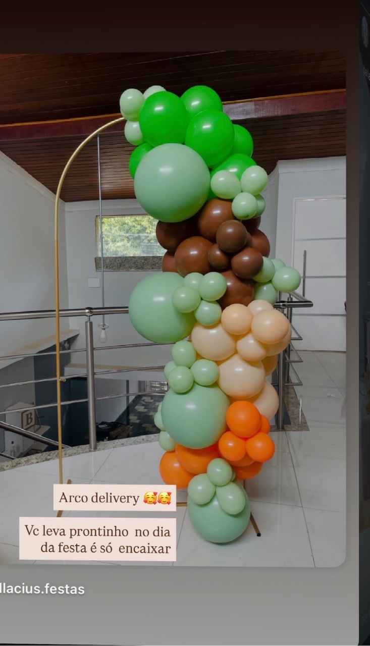 Arco de Balão Desconstruído 2 Metros  - Pallacius Festas