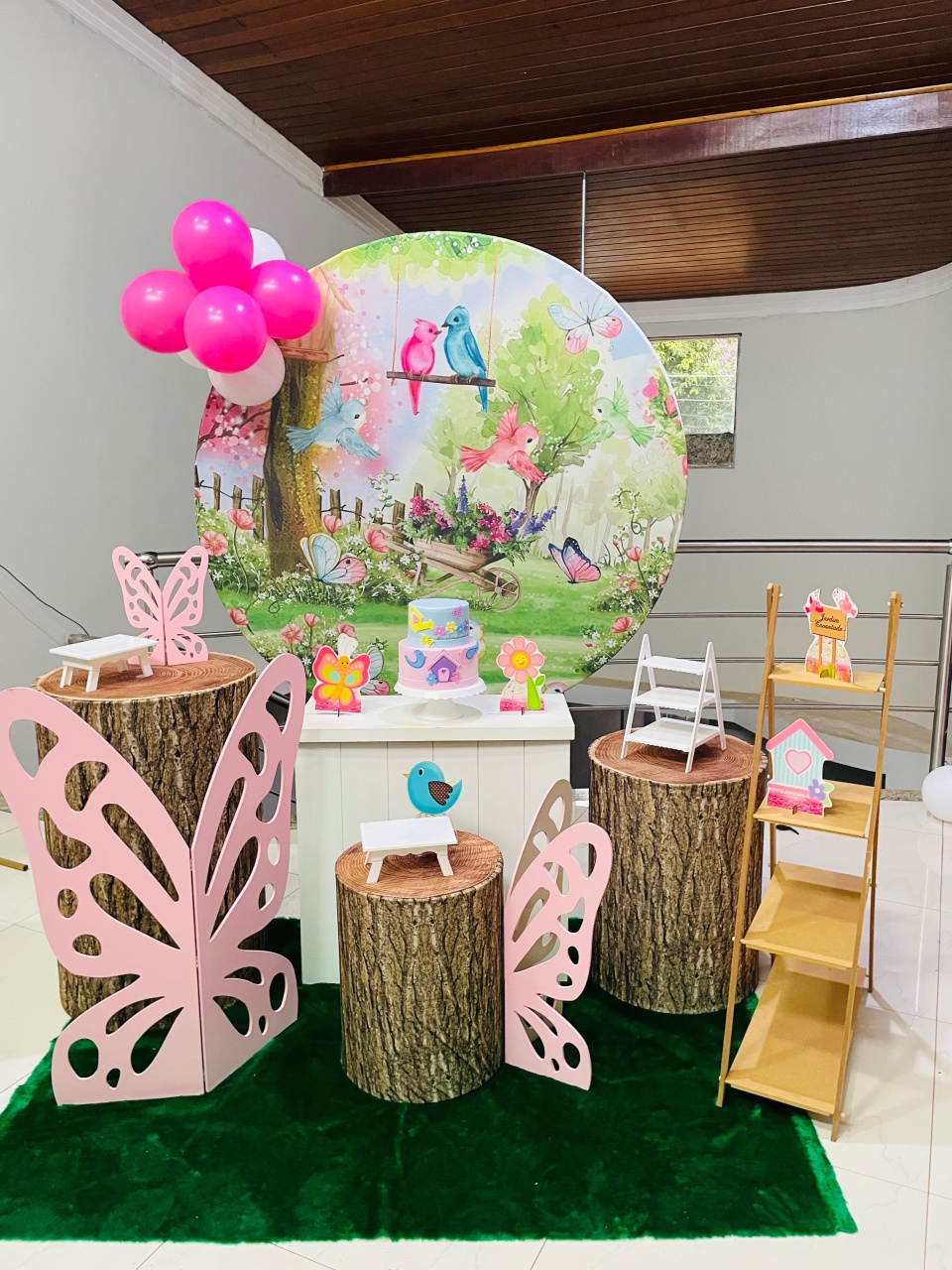 Kit M1 Jardim Encantado 1 Com Capas de Tronco E Escadinha  - Pallacius Festas