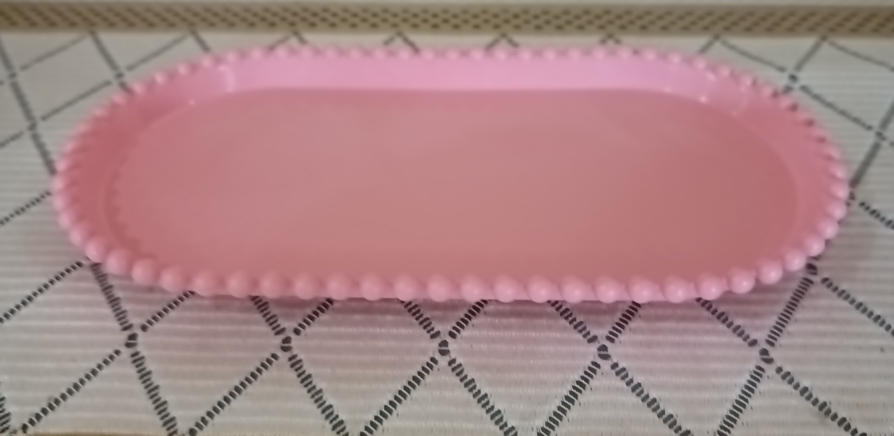 Bandeja Oval Rosa Claro - ADRIANA Doce travessuras 