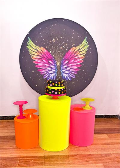 Asas Neon Trio Cilindro - Cristina Locações 