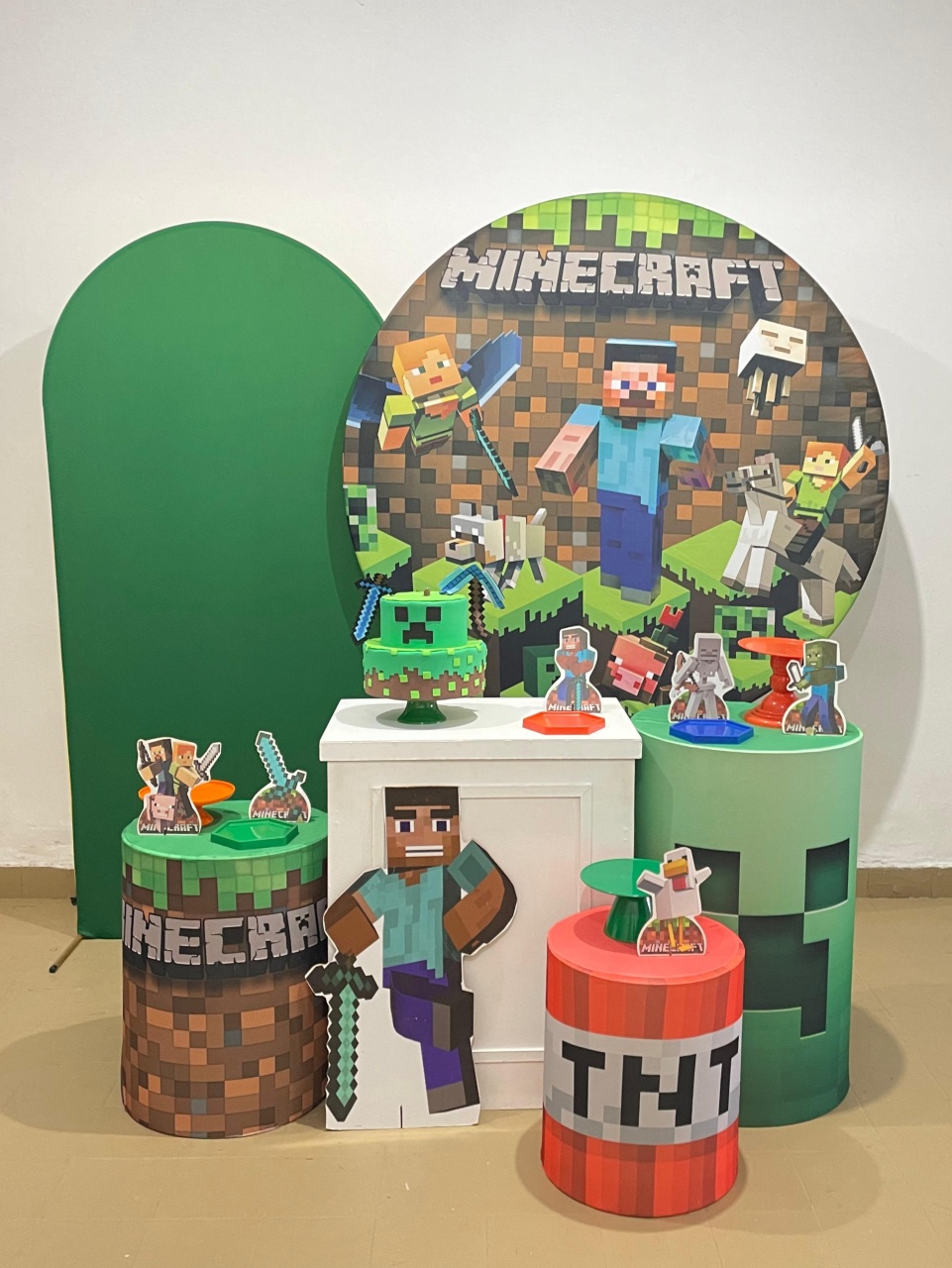 Minecraft Luxo 3 Novo - Festaê pegue e monte