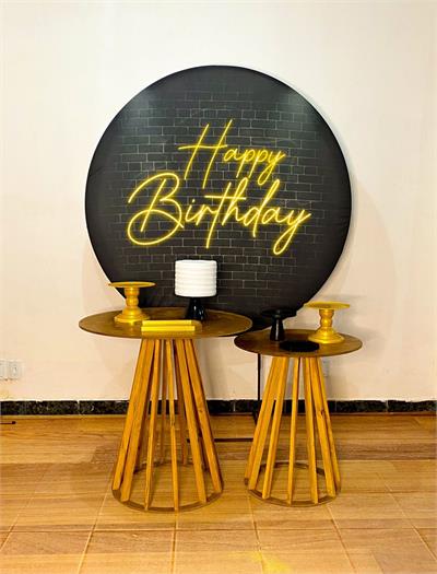 Adulto Happy Birthday Mesas Rustica - Cristina Locações 