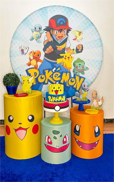 Pokémon Trio Cilindro - Cristina Locações 