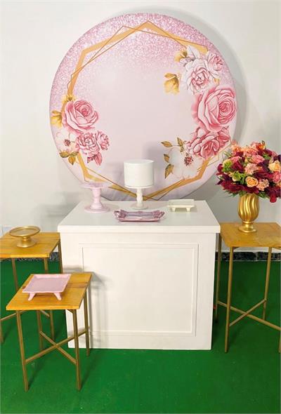 Adulto Floral Marsala - Cristina Locações 