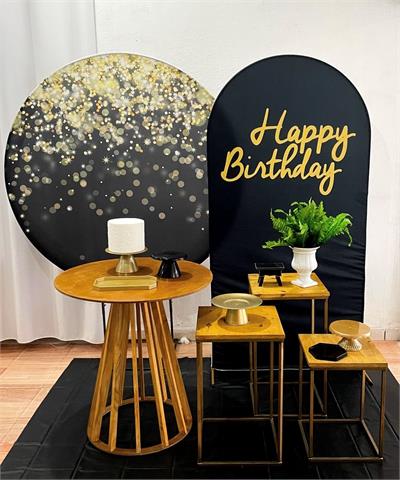 Happy Birthday Brilho Luxo 3 - Cristina Locações 