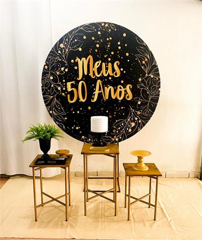 Trio Mesas Ferro Meus 50 Anos - Cristina Locações 