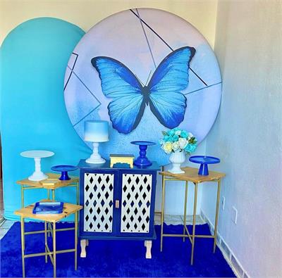 Borboleta Azul Luxo 2 - Cristina Locações 