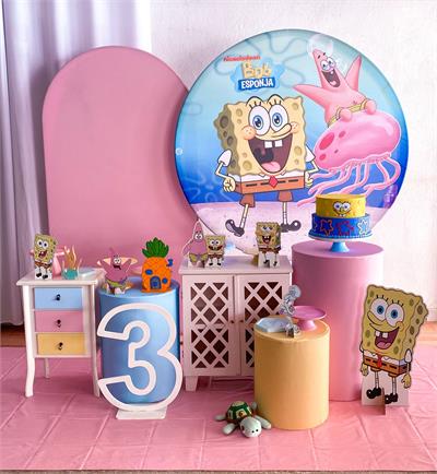 Bob Esponja Luxo 3 + Criado Candy - Cristina Locações 