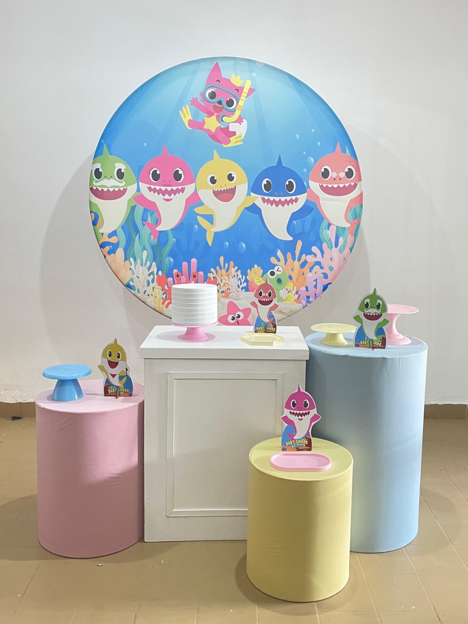 Baby Shark Luxo 2 Novo - Festaê pegue e monte