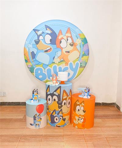 Bluey E Bingo Trio Cilindro - Cristina Locações 