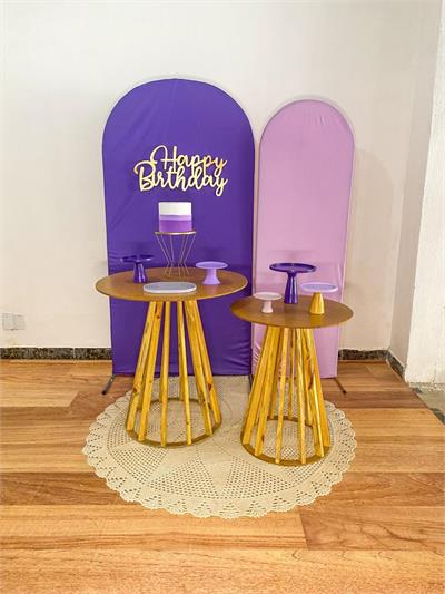 Adultos Lilas Mesas Rústicas - Cristina Locações 