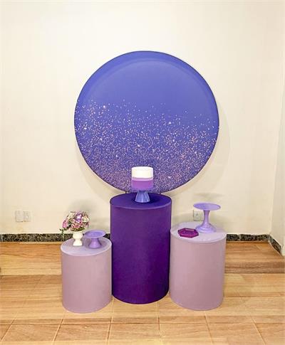 Adulto Roxo/Lilás Trio Cilindro - Cristina Locações 