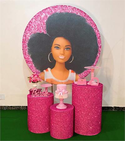 Barbie Negra Trio Cilindro - Cristina Locações 