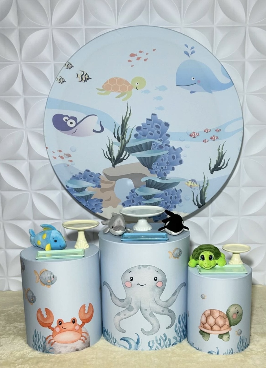 Fundo Do Mar - Kit P Infantil. - Isabela Decorações 