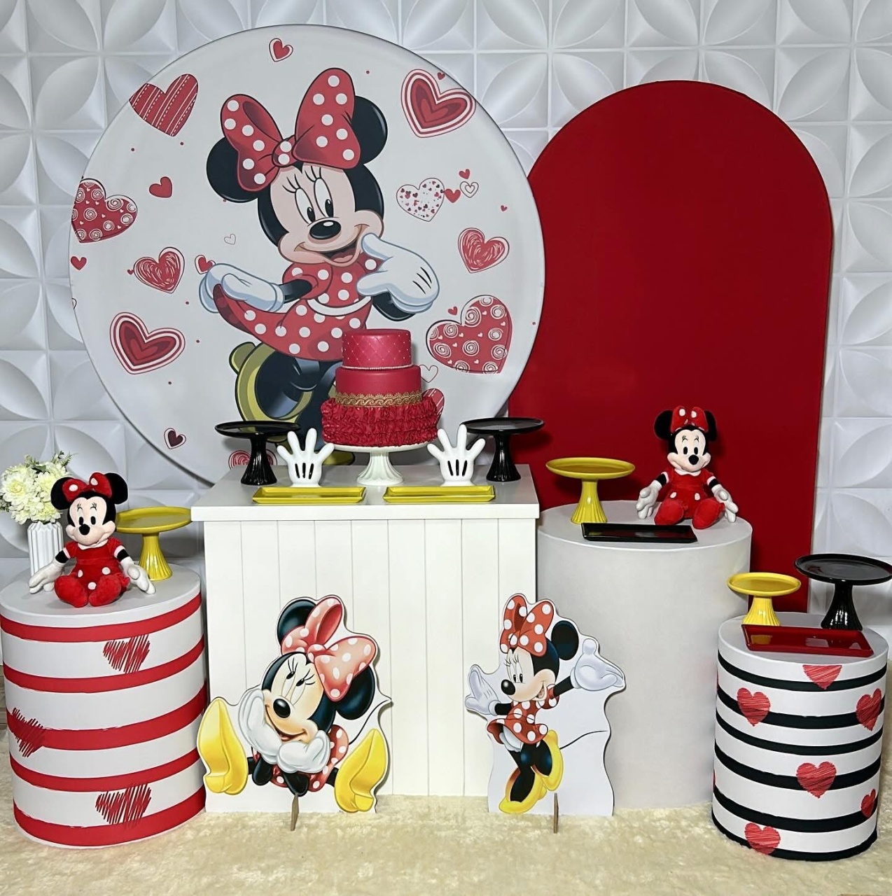 Minnie Vermelha - Kit Gg Infantil - Isabela Decorações 