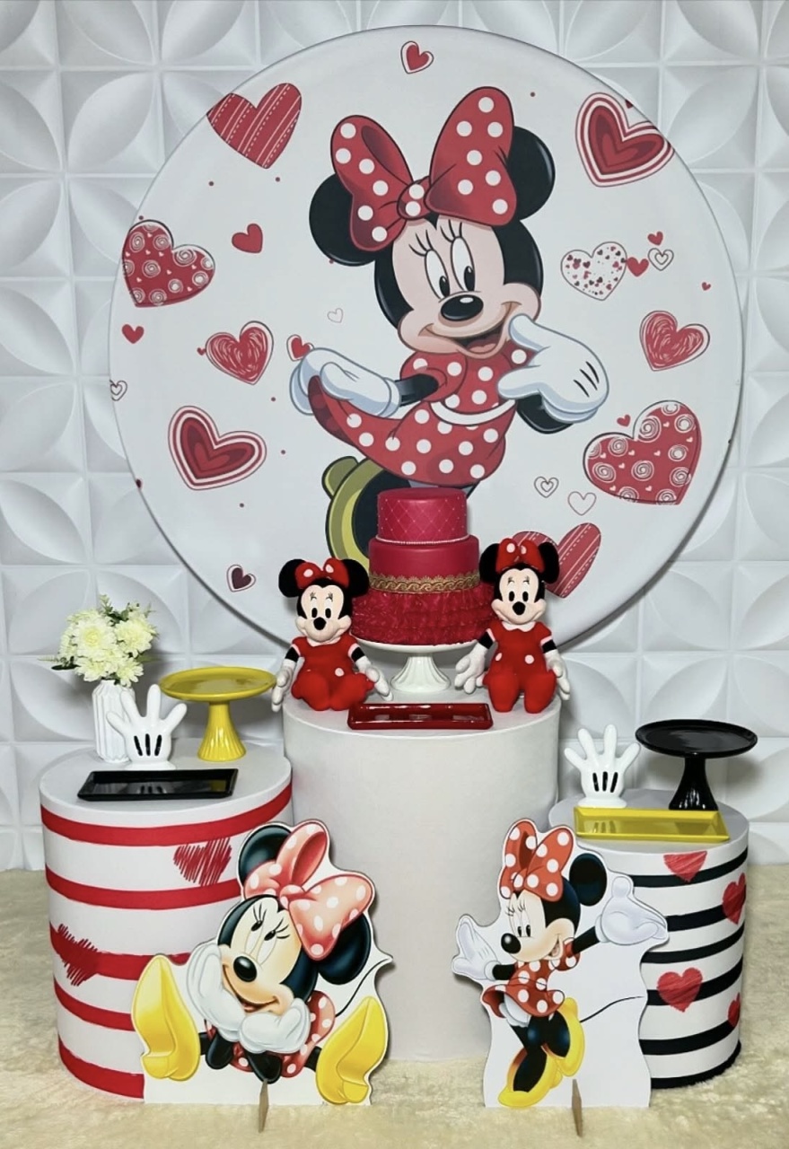 Minnie Vermelha - Kit M Infantil - Isabela Decorações 