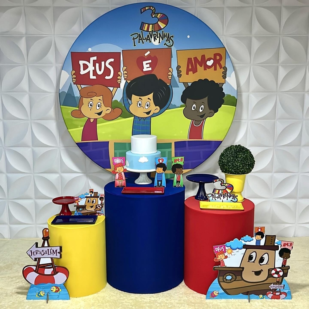 3 Palavrinhas - Kit M Infantil - Isabela Decorações 