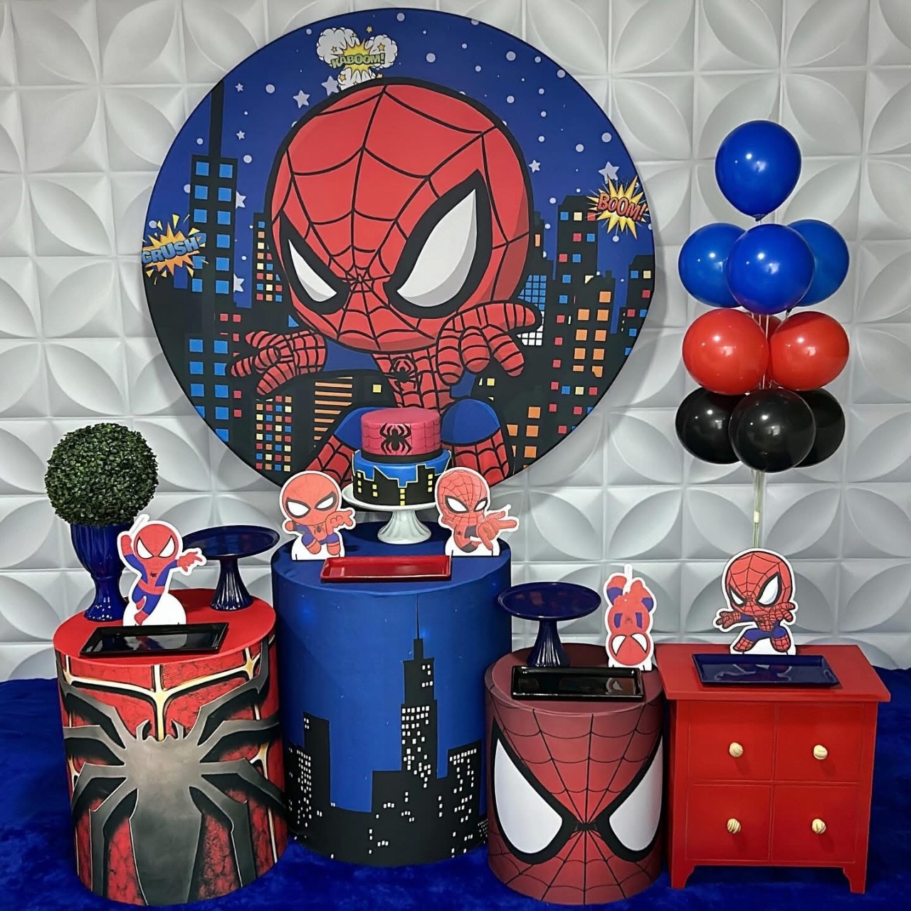 Homem Aranha Cute - Kit G Infantil - Isabela Decorações 